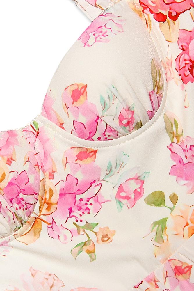 Pauline Laurent® | Robe midi évasée imprimée