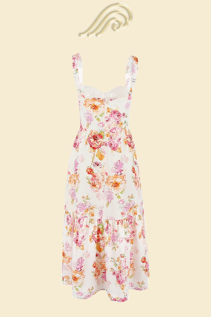 Pauline Laurent® | Robe midi évasée imprimée