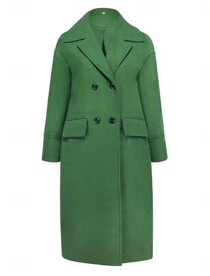 Dami™ | Manteau Long en Laine + Écharpe en Cachemire Gratuit