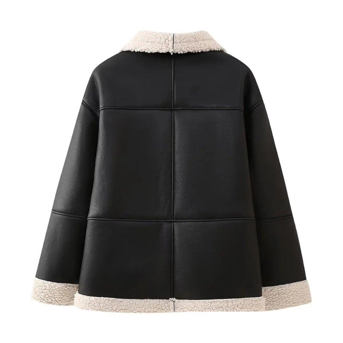 Manteau d'hiver douillet en fausse fourrure