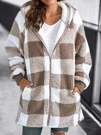 Sarah™ | Manteau Oversize à Carreaux