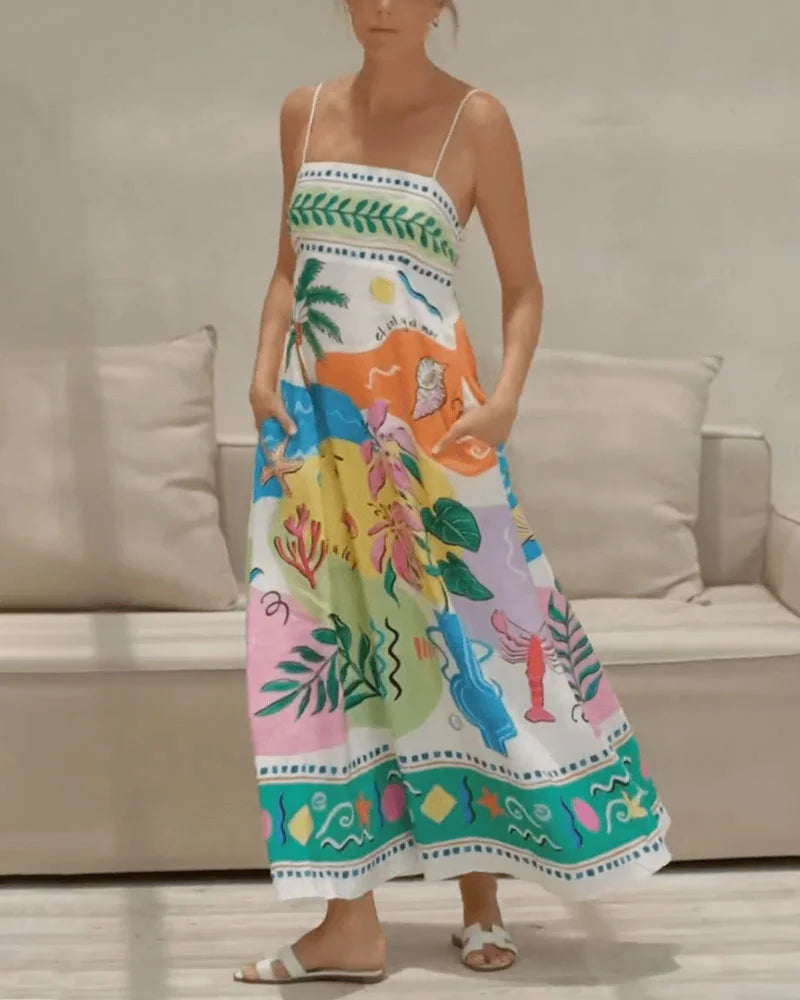 Robe à imprimé estival - Summer Island Holiday