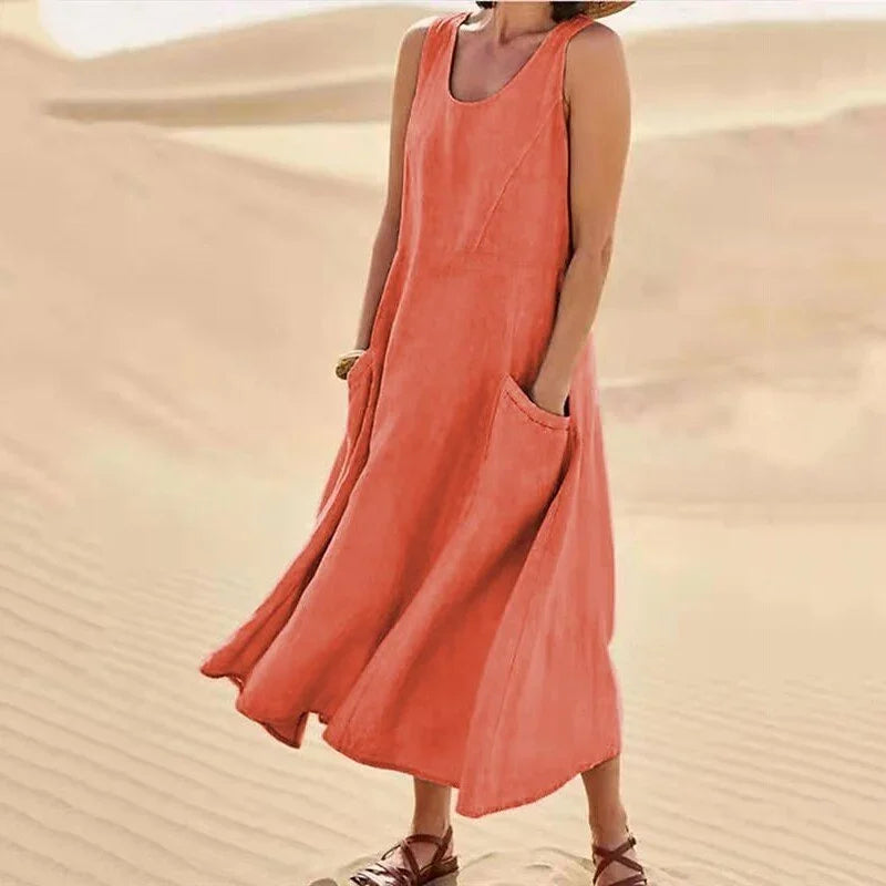Robe sans manches pour femmes