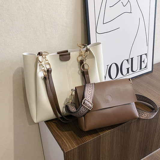 Ensemble sacs en cuir grainé