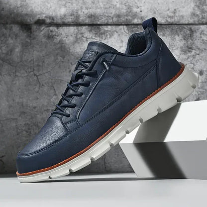 Baskets En Cuir À Lacets Tendance Pour Homme