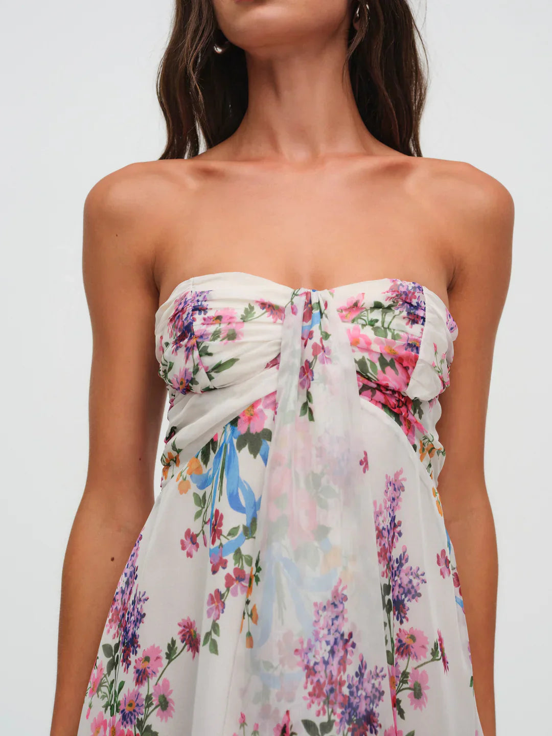 Robe maxi bohème florale fluide