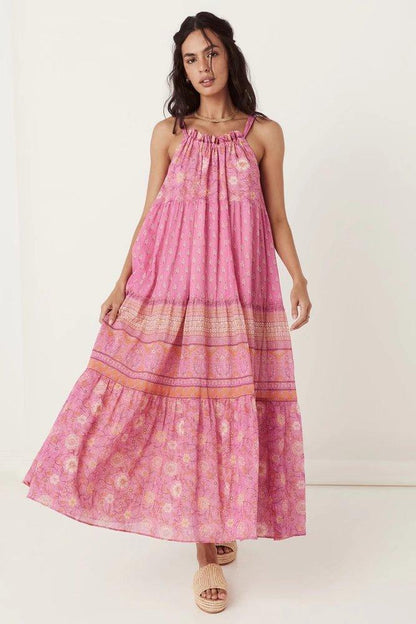 Pauline Laurent® | Robe maxi plissée