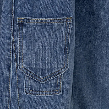 Jean évasé taille haute bleu clair tendance