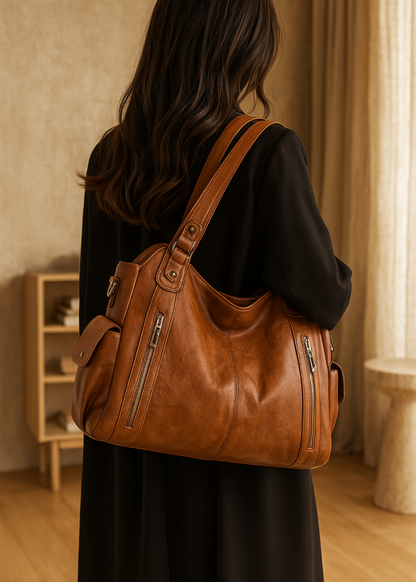 Sac à bandoulière en cuir minimaliste et élégant