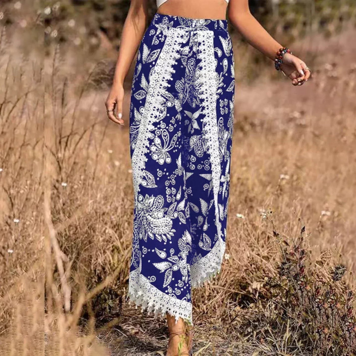 Pantalon élégant en dentelle