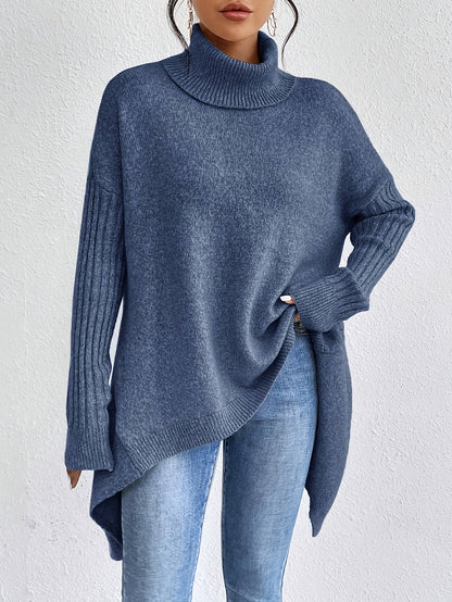 Pull Col Montant Élégant & Décontracté