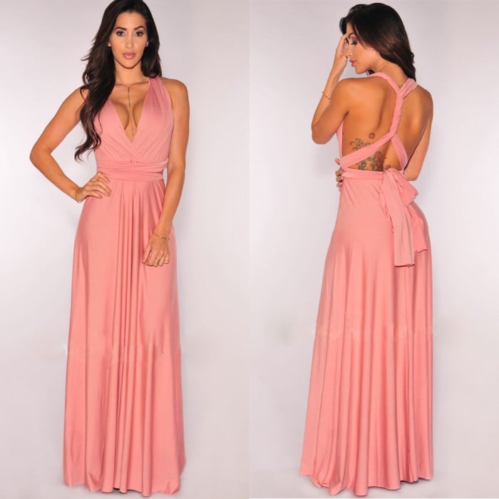 Robe convertible 15 en 1 avec plusieurs options de style