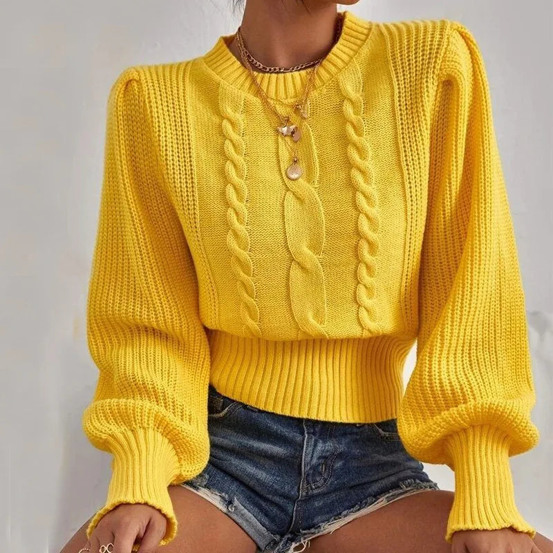 Pull en maille douce et confortable avec design élégant à chaîne