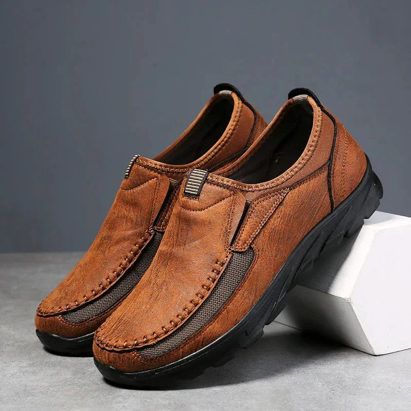 Mocassins en cuir antidérapants stylés pour hommes