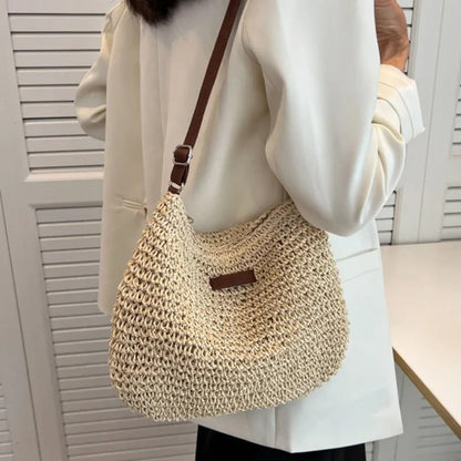 Sac à bandoulière en paille