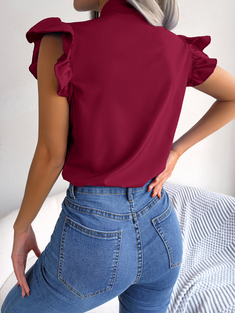 Océane Dubois® | Blouse avec noeud