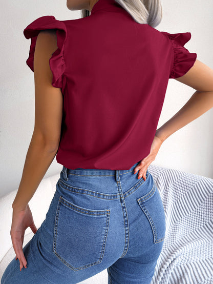Océane Dubois® | Blouse avec noeud
