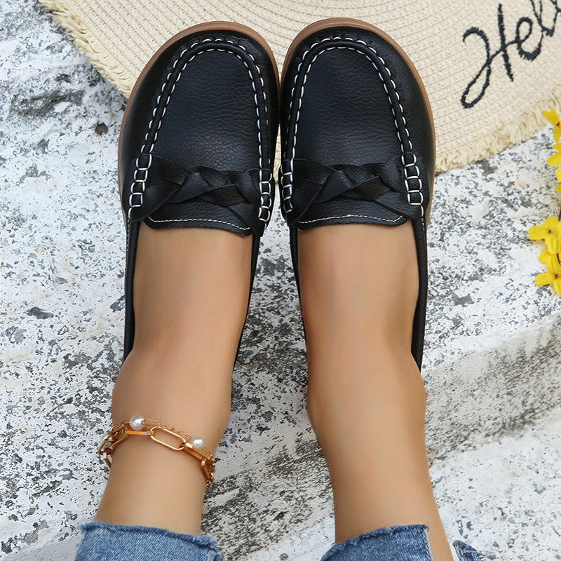 Mocassins Élégants et Confortables avec Détail Tressé