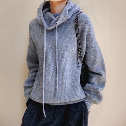 Sweat À Capuche Oversize Tricoté