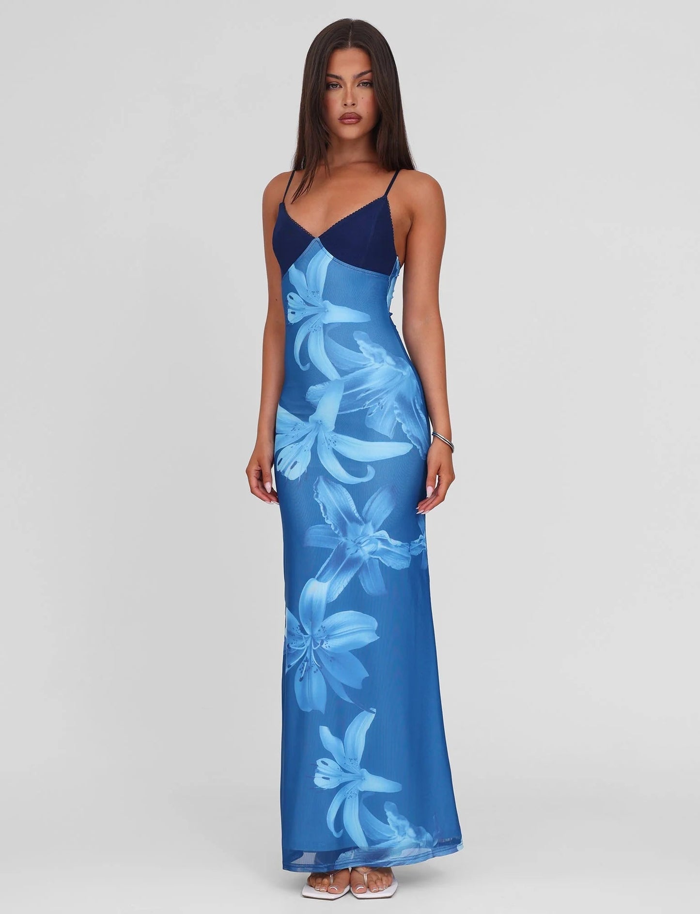 Robe midi sans manches Alaina pour femmes