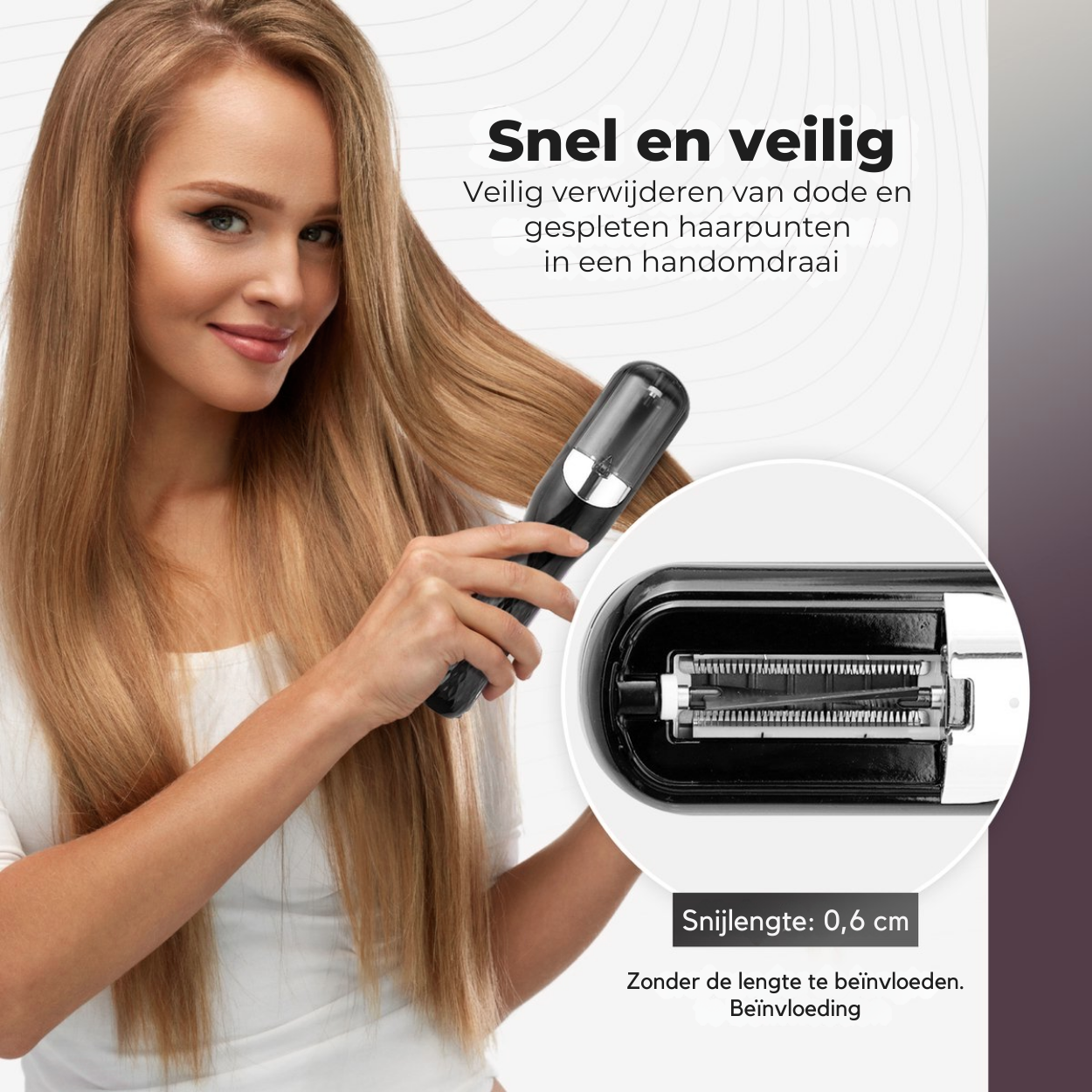 Outil professionnel de soin capillaire pour éliminer les pointes fourchues