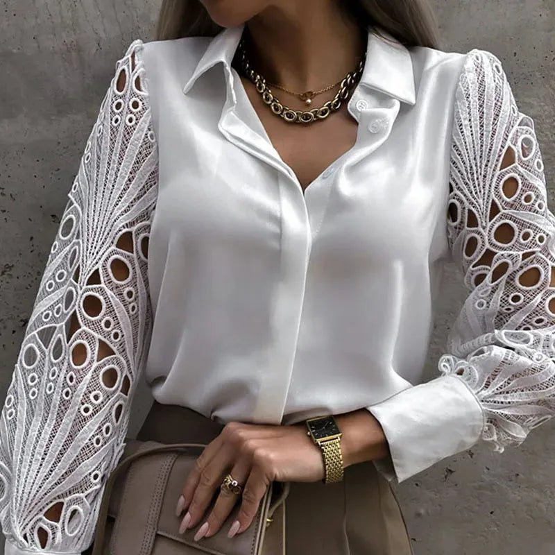 Alice Leroy I blouse blanche satinée
