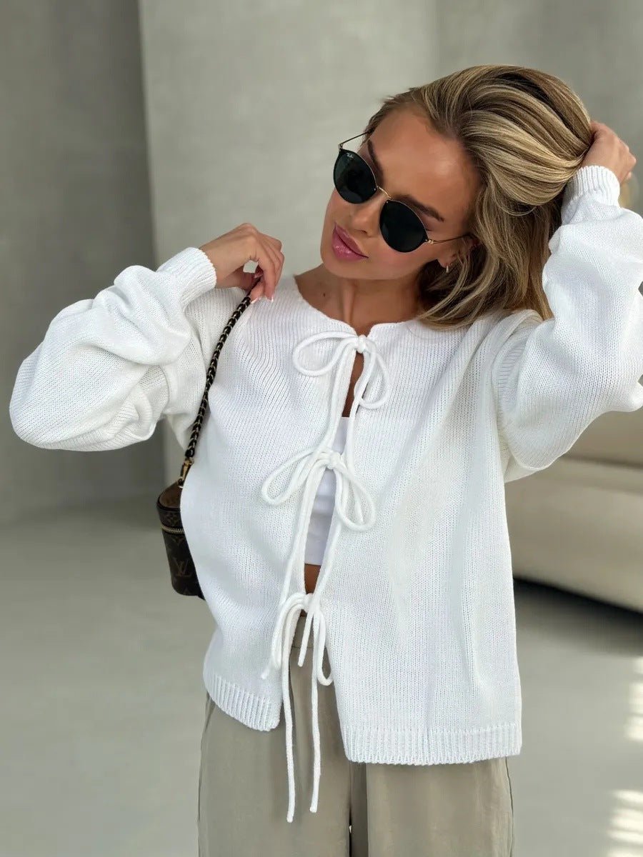 Chic Cardigan Court Lacé