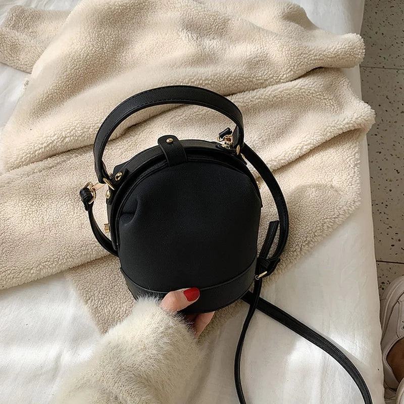 Sac à main seau épaule rétro chic