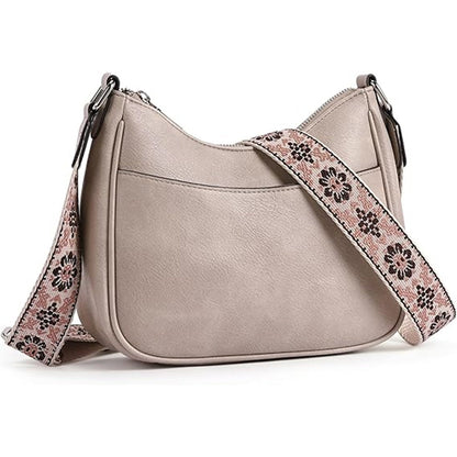 Sac à bandoulière à motifs en cuir