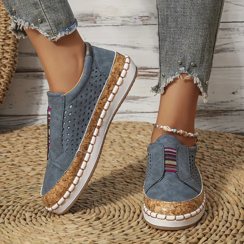Mocassins à Semelle Souple Légers Femmes