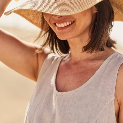 Naysi™ | Robe Élégante en Lin et Coton