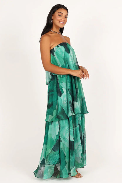 Pauline Laurent® | Robe maxi bustier multicouche