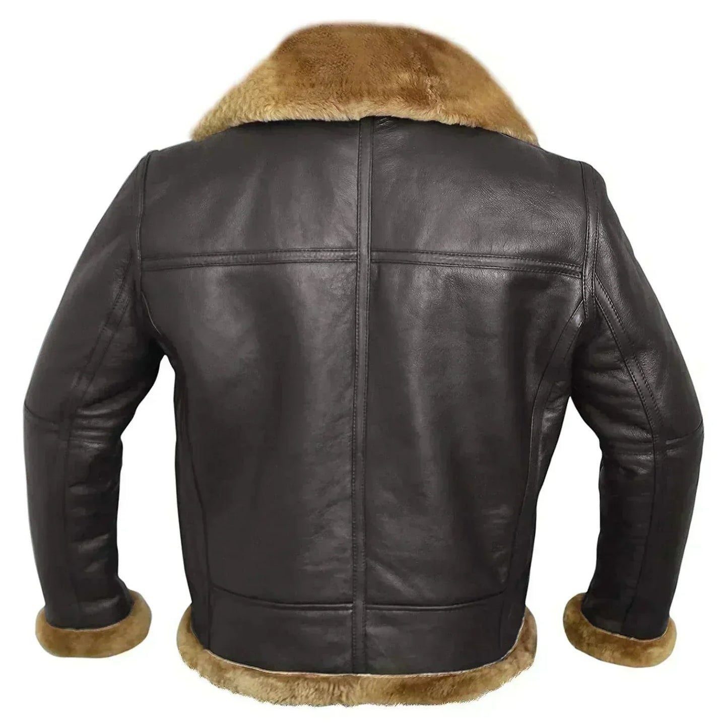 Stefan - Veste en cuir d’agneau véritable style premium