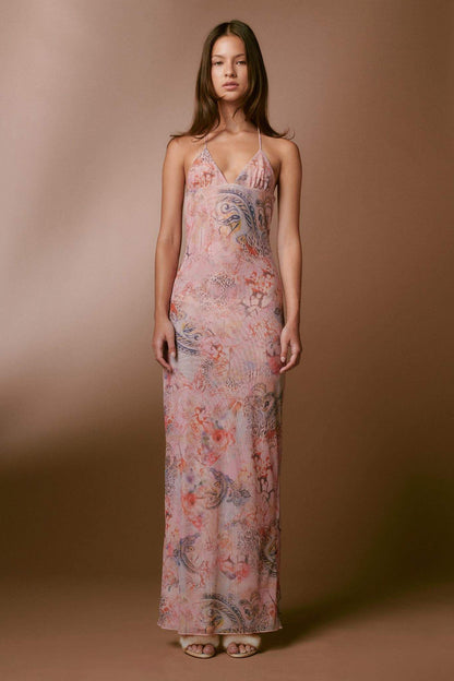 Pauline Laurent® | Maxi-robe imprimée papillon