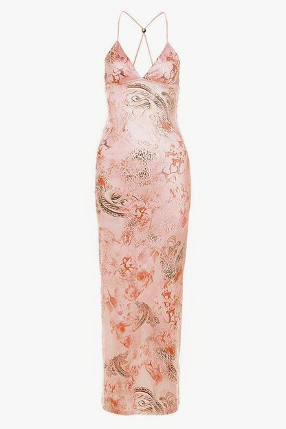 Pauline Laurent® | Maxi-robe imprimée papillon