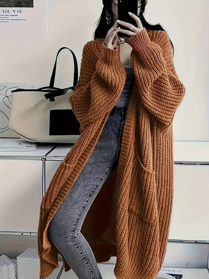 Cardigan en maille ceinturé confortable pour femmes