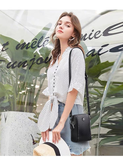 Mini Sac À Épaule En Cuir Élégant Pour Femme