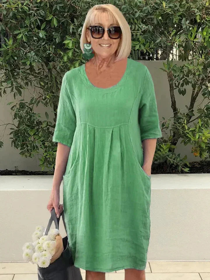 Robe ample en coton avec poche