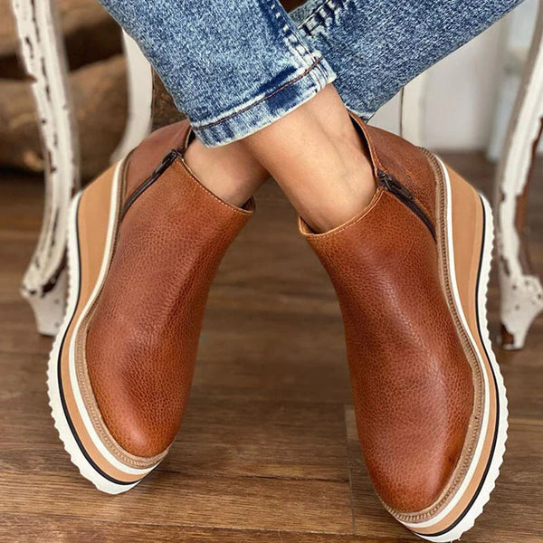 Bottes en cuir chics à la cheville pour un style quotidien