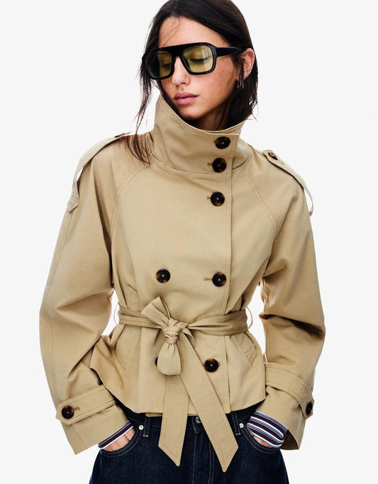Trench-coat classique léger d'automne