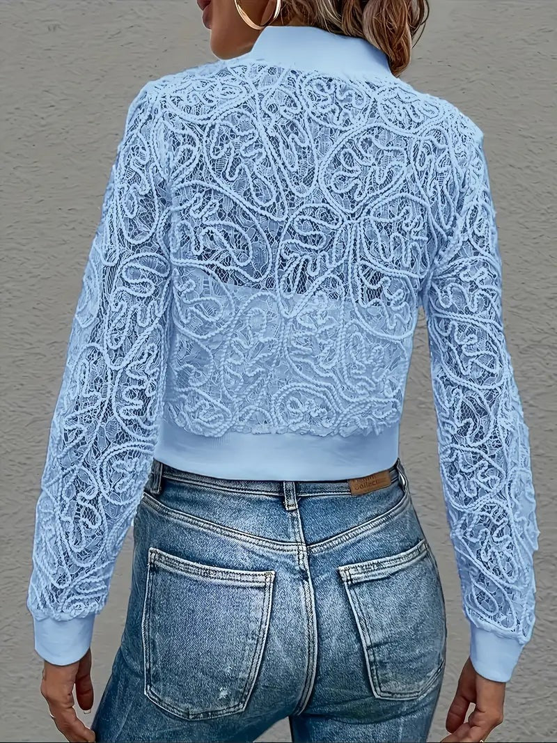 Veste courte en dentelle Celina