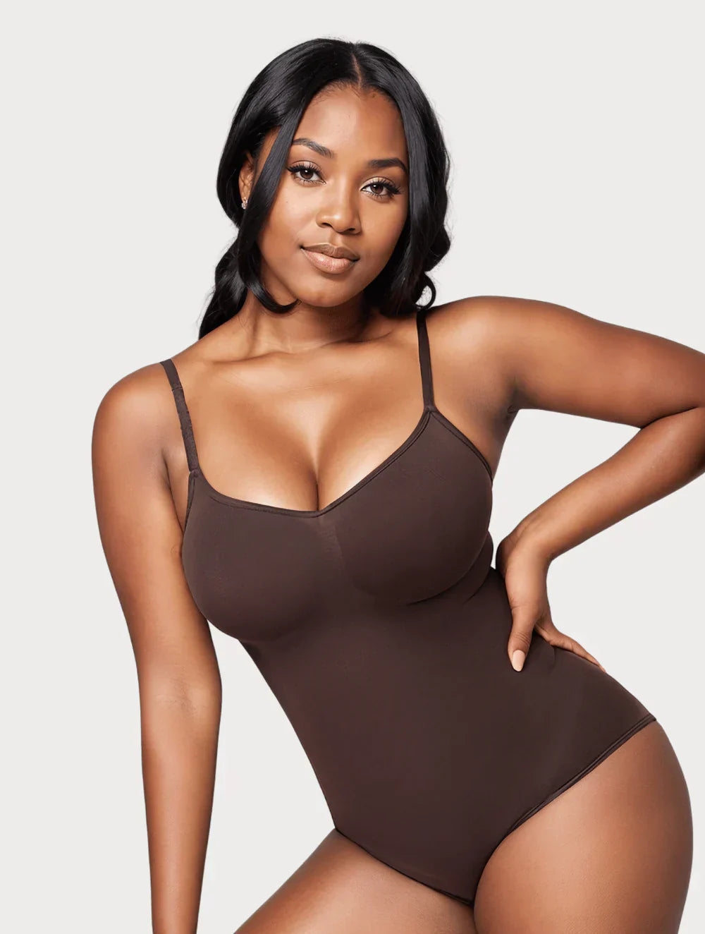 Body ajusté extensible élégant pour femme, style quotidien