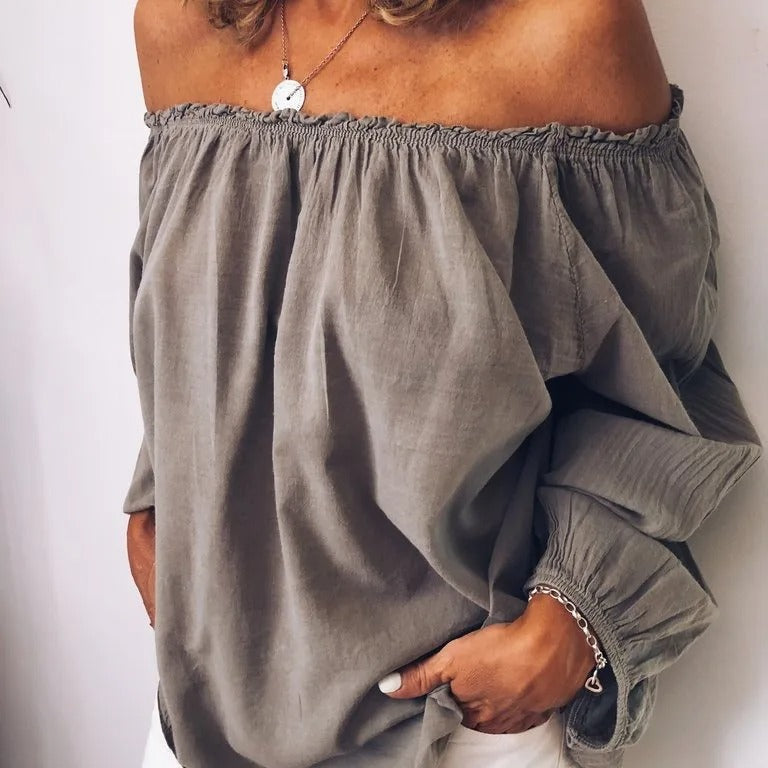 Blouse Épaules Dénudées Bohème