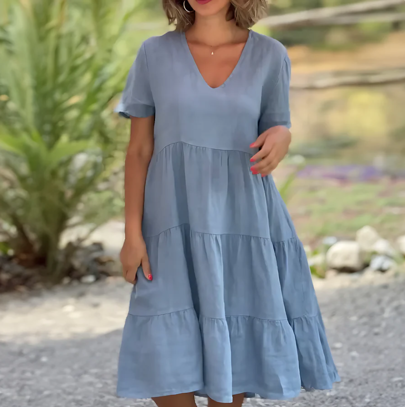 Robe ample pour femmes coupe trapèze confortable pour un usage quotidien