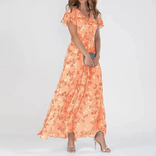 Kaitlyn | Élégante Robe Maxi à Fleurs