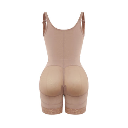 Felicia Short Powernet® - Ademende Latex Body met Open Borst, Buikcontrole en Stevige Compressie Shapewear.