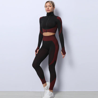 Ensemble de yoga 3 pièces sans coutures