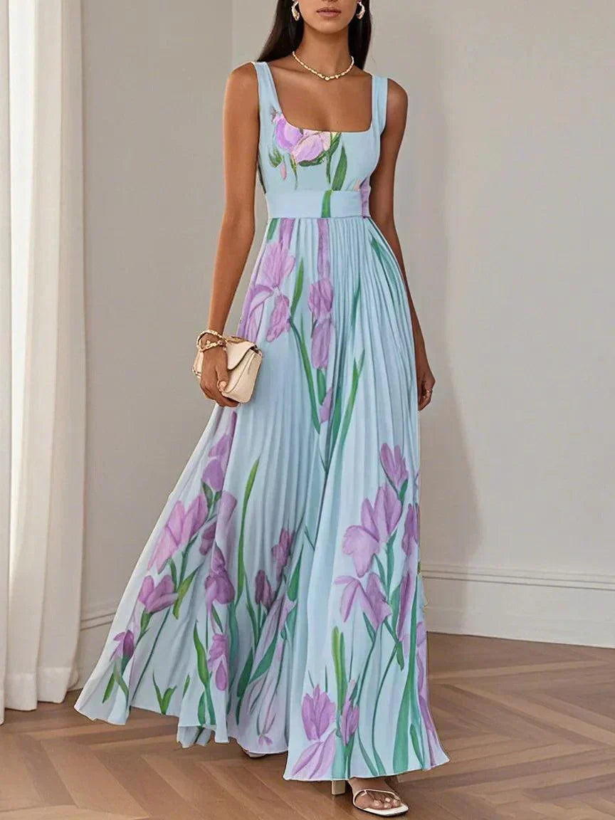 Roselitha™ - Robe Maxi Florale Élégante