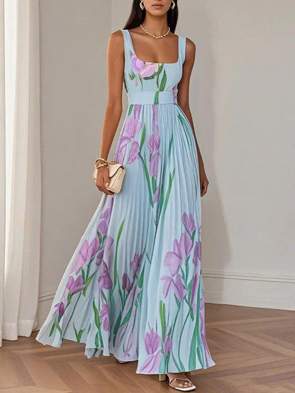 Roselitha™ - Robe Maxi Florale Élégante