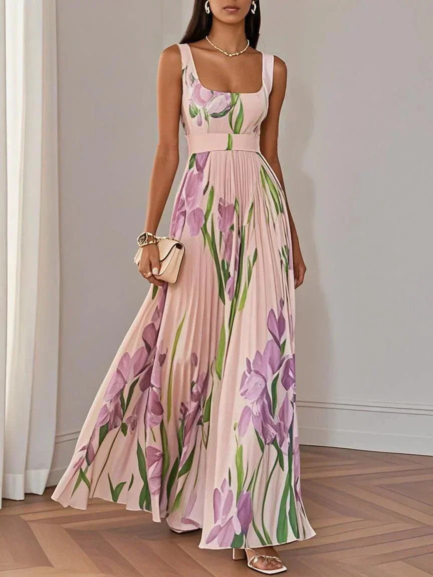 Roselitha™ - Robe Maxi Florale Élégante